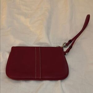Elegant Red Wristlet Clutch